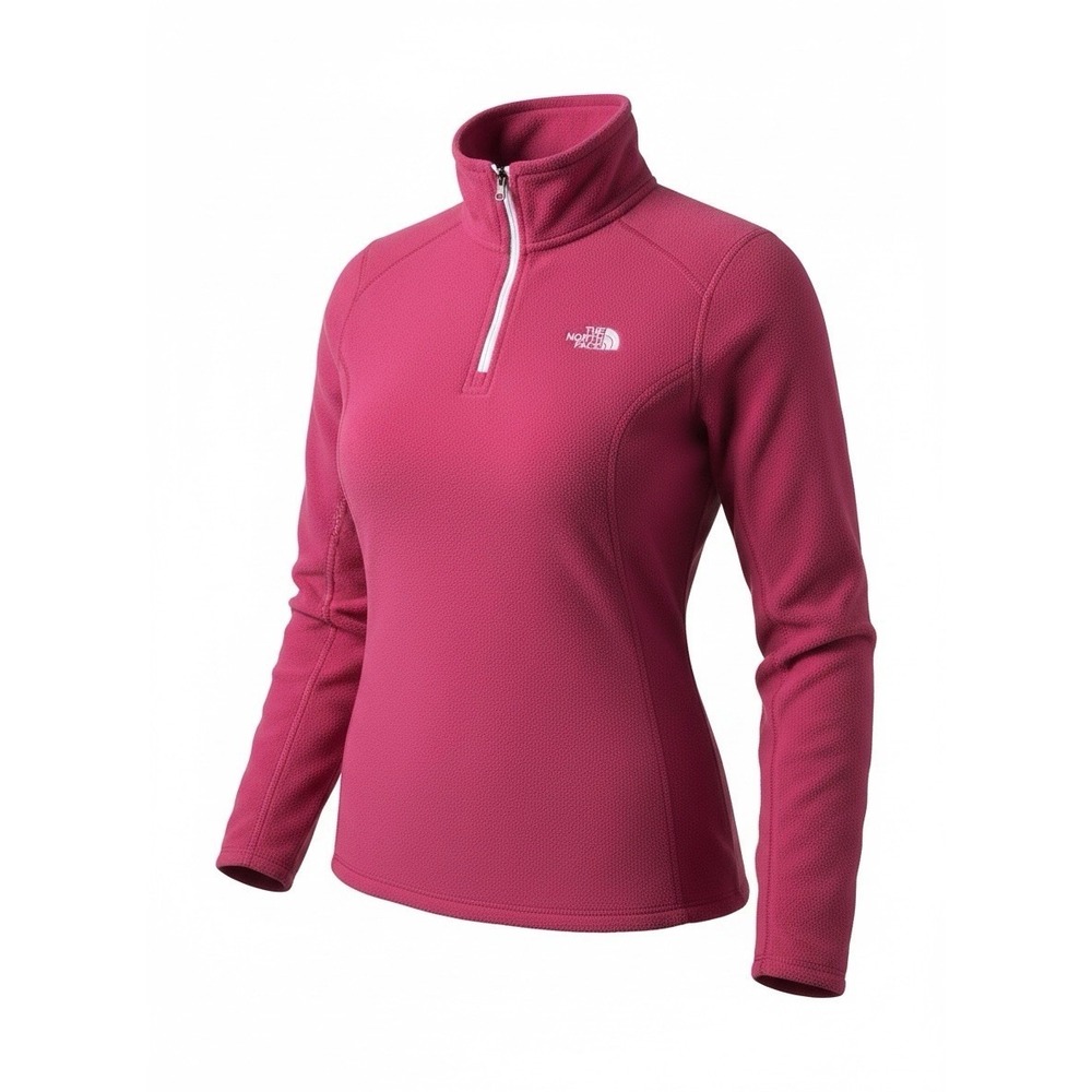 The North Face Polartec 1/4 Zip Pink Fleece Sweater Jacket Women's Size Medium